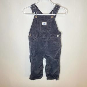 Carter’s  12 mon overalls gray corduroy